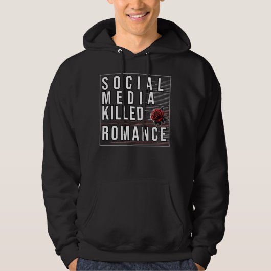 Sociale media doden Romance Hoodie (Voorkant)