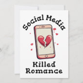 Sociale media doden Romance Kaart (Voorkant)