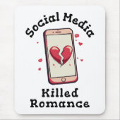 Sociale media doden Romance Muismat (Voorkant)