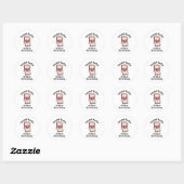 Sociale media doden Romance Ronde Sticker (Vel)