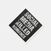 Sociale media doden Romance Servet (Hoek)