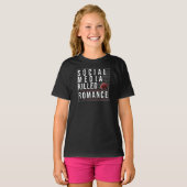 Sociale media doden Romance T-shirt (Voorkant volledig)