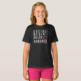 Sociale media doden Romance T-shirt