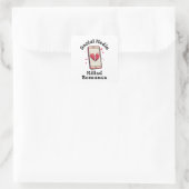 Sociale media doden Romance Vierkante Sticker (Tas)