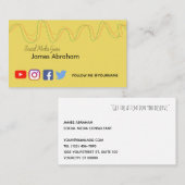 Sociale media - Goede trilling - Visitekaartje (Voorkant / Achterkant)