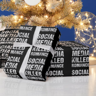 Sociale media hebben romantiek de das omgedaan cadeaupapier