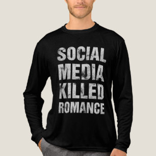 Sociale media hebben romantiek de das omgedaan Tri-Blend shirt