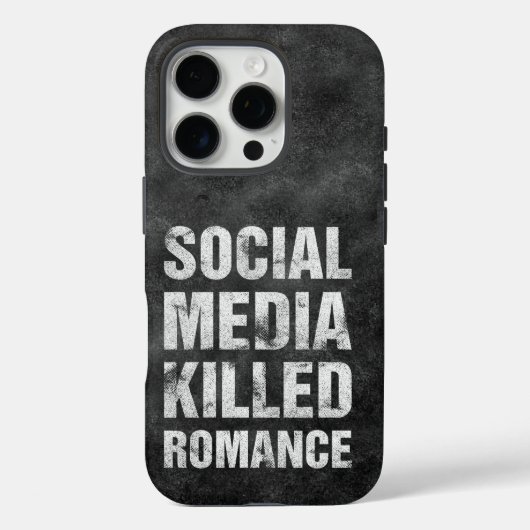 Sociale Media Hebben Romantiek Gedood Case-Mate iPhone Case (Achterkant)