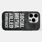 Sociale Media Hebben Romantiek Gedood Case-Mate iPhone Case (Achterkant (horizontaal))