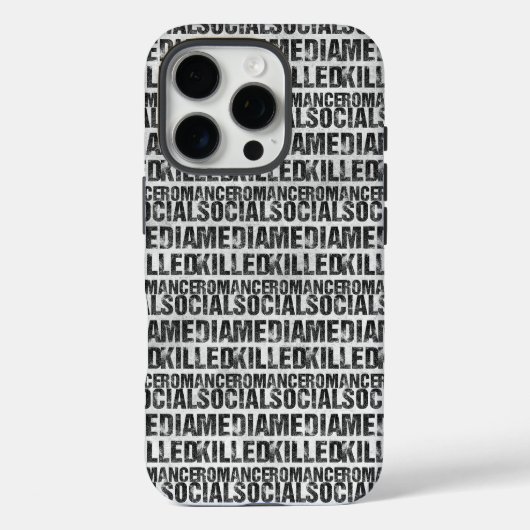 Sociale Media Hebben Romantiek Gedood Case-Mate iPhone Case (Achterkant)