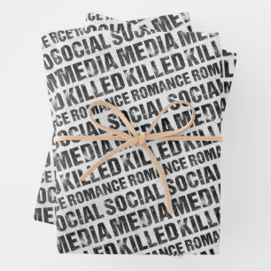 Sociale Media Hebben Romantiek Gedood Inpakpapier Vel