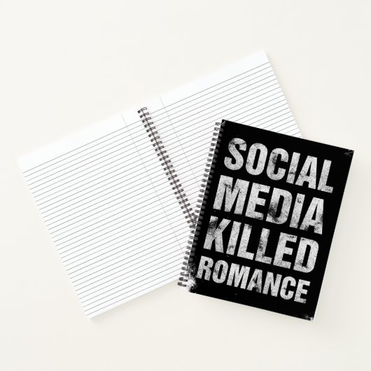 Sociale Media Hebben Romantiek Gedood Notitieboek (Binnen)