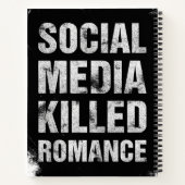 Sociale Media Hebben Romantiek Gedood Notitieboek (Achterkant)