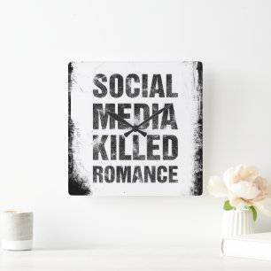Sociale Media Hebben Romantiek Gedood Vierkante Klok