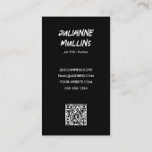 Sociale Media Influencer QR Code Visitekaartje (Achterkant)