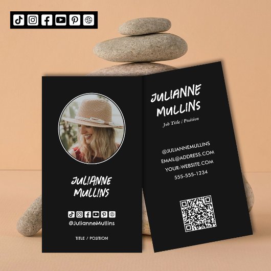 Sociale Media Influencer QR Code Visitekaartje