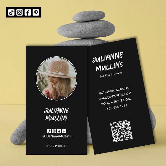 Sociale Media Influencer QR Code Visitekaartje