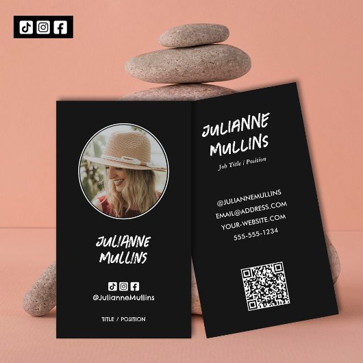 Sociale Media Influencer QR Code Visitekaartje