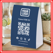 Sociale Media | Instagram Navy Blauwe QR