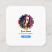 Sociale media installeren Volg ons profiel Contactkaartje (Achterkant)