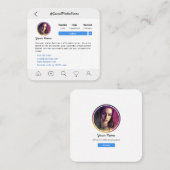 Sociale media installeren Volg ons profiel Contactkaartje (Voorkant / Achterkant)