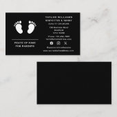 Sociale media Kinderopvang Babysitter Nanny Babyvo Visitekaartje (Voorkant / Achterkant)