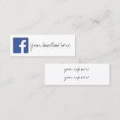 sociale media kleuren modern trendy visitekaartje (Voorkant / Achterkant)