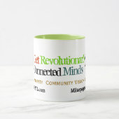 Sociale media koffie - revolutionaire media - groe mok (Midden)