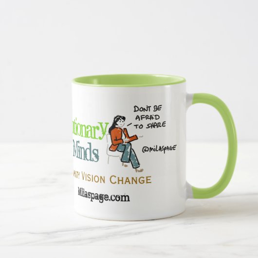 Sociale media koffie - revolutionaire media - groe mok (Rechts)