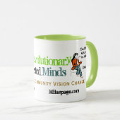 Sociale media koffie - revolutionaire media - groe mok (Voorkant rechts)