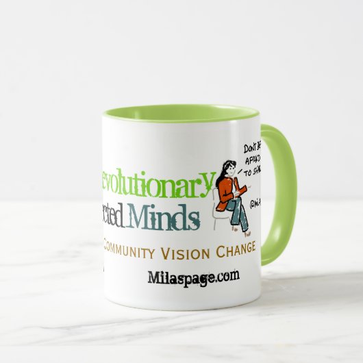 Sociale media koffie - revolutionaire media - groe mok (Voorkant rechts)