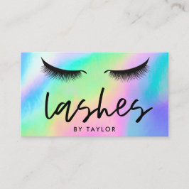Sociale media Lashes Eyes Holographic Trendy Visitekaartje