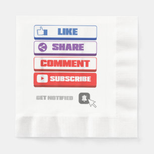Sociale Media Like Delen Reageren Abonneren Vlogge Servet