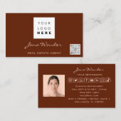 Sociale media Logo Aangepaste foto QR-code TikToky Visitekaartje (Voorkant / Achterkant)