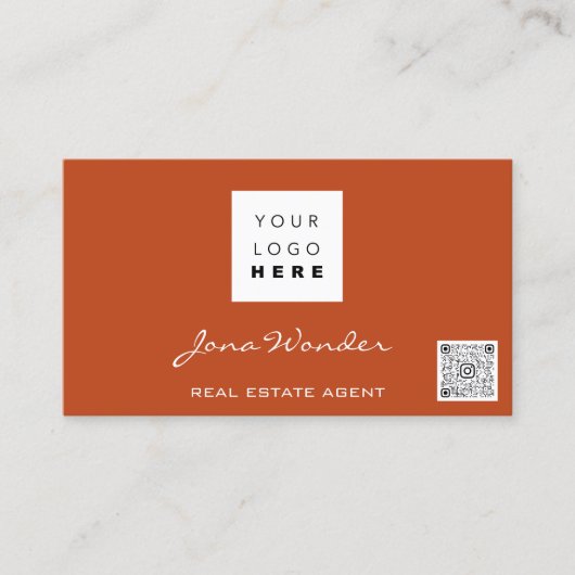 Sociale media Logo Foto QR Code Blogger Roos Visitekaartje (Voorkant)