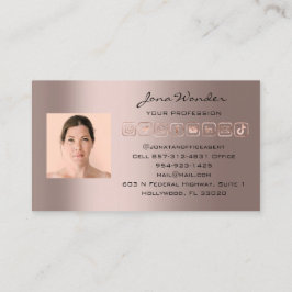 Sociale media Logo Foto QR Code Makeup Beauty Visitekaartje