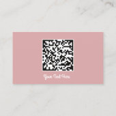 Sociale media Logo Gold QR Code Custom InsertPowde Visitekaartje (Achterkant)