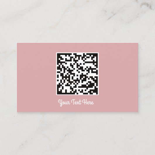 Sociale media Logo Gold QR Code Custom InsertPowde Visitekaartje (Achterkant)