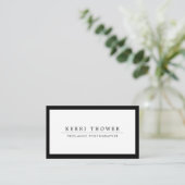 Sociale media Luxe zwart-witVisitekaartjes Visitekaartje (Staand voorkant)
