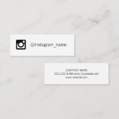 Sociale media mini visitekaartje (Voorkant / Achterkant)
