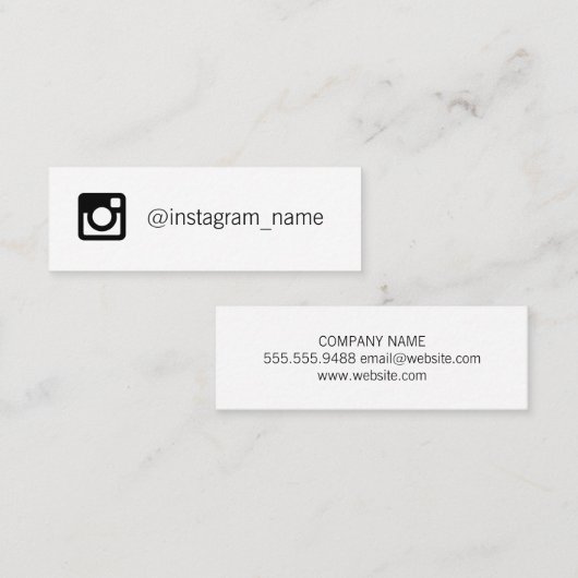 Sociale media mini visitekaartje (Voorkant / Achterkant)