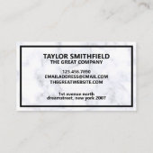 Sociale media Moderne professionele marmer Busines Visitekaartje (Achterkant)