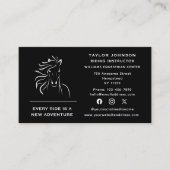 Sociale Media Paardardig Paardentrainer Dierenarts Visitekaartje (Voorkant)