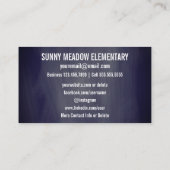 Sociale media | Pencils Chalkboard leraar Visitekaartje (Achterkant)