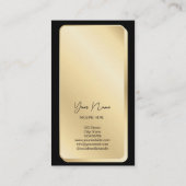 Sociale media QR-code Feminine Modern Gold Visitekaartje (Achterkant)