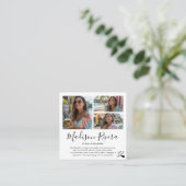 Sociale Media QR Code Foto Raster Content Creator Vierkante Visitekaartje (Staand voorkant)