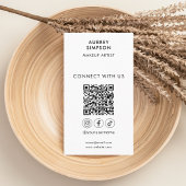 Sociale media QR Code Logo Professionele zaken Visitekaartje
