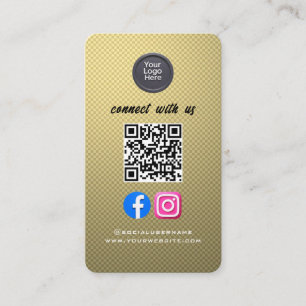 Sociale Media QR Code Modern Pro Minimalistisch St Visitekaartje