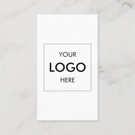 Sociale media QR Code Moderne Logo White Visitekaartje (Achterkant)