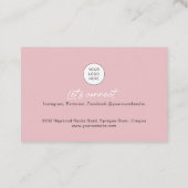 Sociale media QR code moderne make-up artistieke f Visitekaartje (Achterkant)